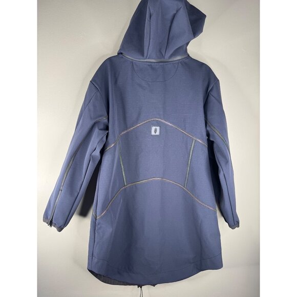 Free People Moon Magic Reflective Rain Parka Raincoat Waterproof Size M NWT - Picture 6 of 6